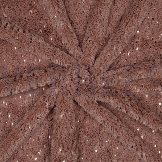 KUNSTPELZ MIT FOLIE DUNKELROSA #7