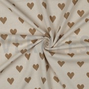 KNITTED JACQUARD LUREX HEARTS NATURAL (thumbnail) #3