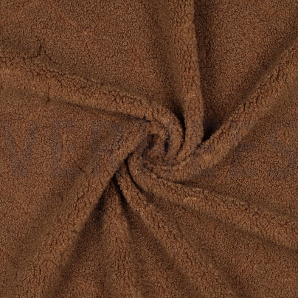 TEDDY JACQUARD HEARTS BROWN #7