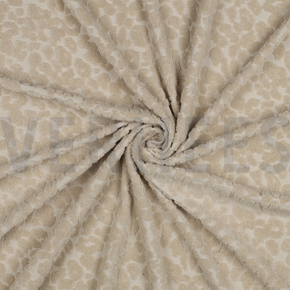 COTON ÉPONGE TRICOT PEAU D’ANIMAL SABLE #7