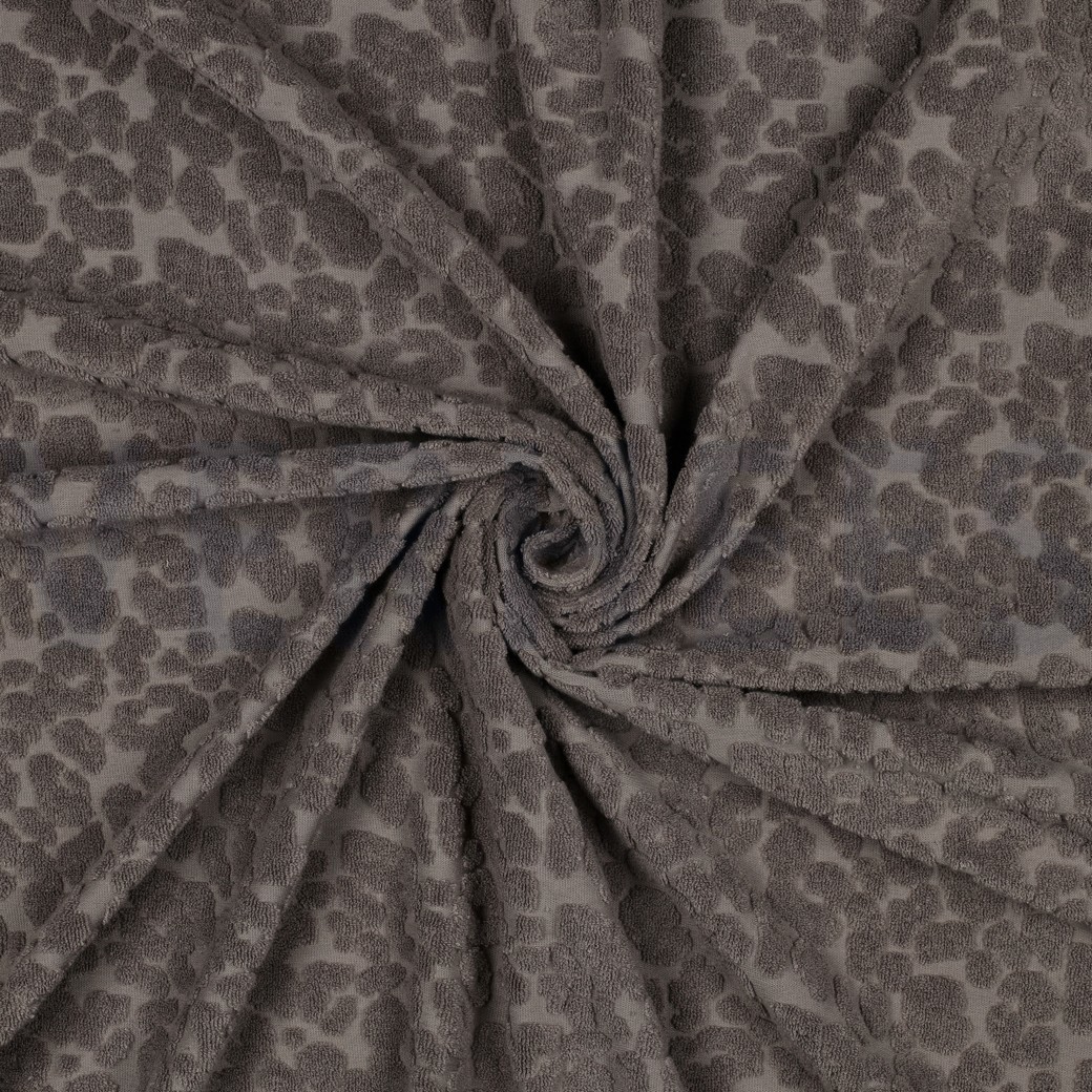 COTON ÉPONGE TRICOT PEAU D’ANIMAL TAUPE #7