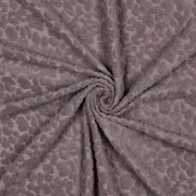 BAUMWOLLE FROTTEE GESTRICKT TIERHAUT MAUVE (thumbnail) #3