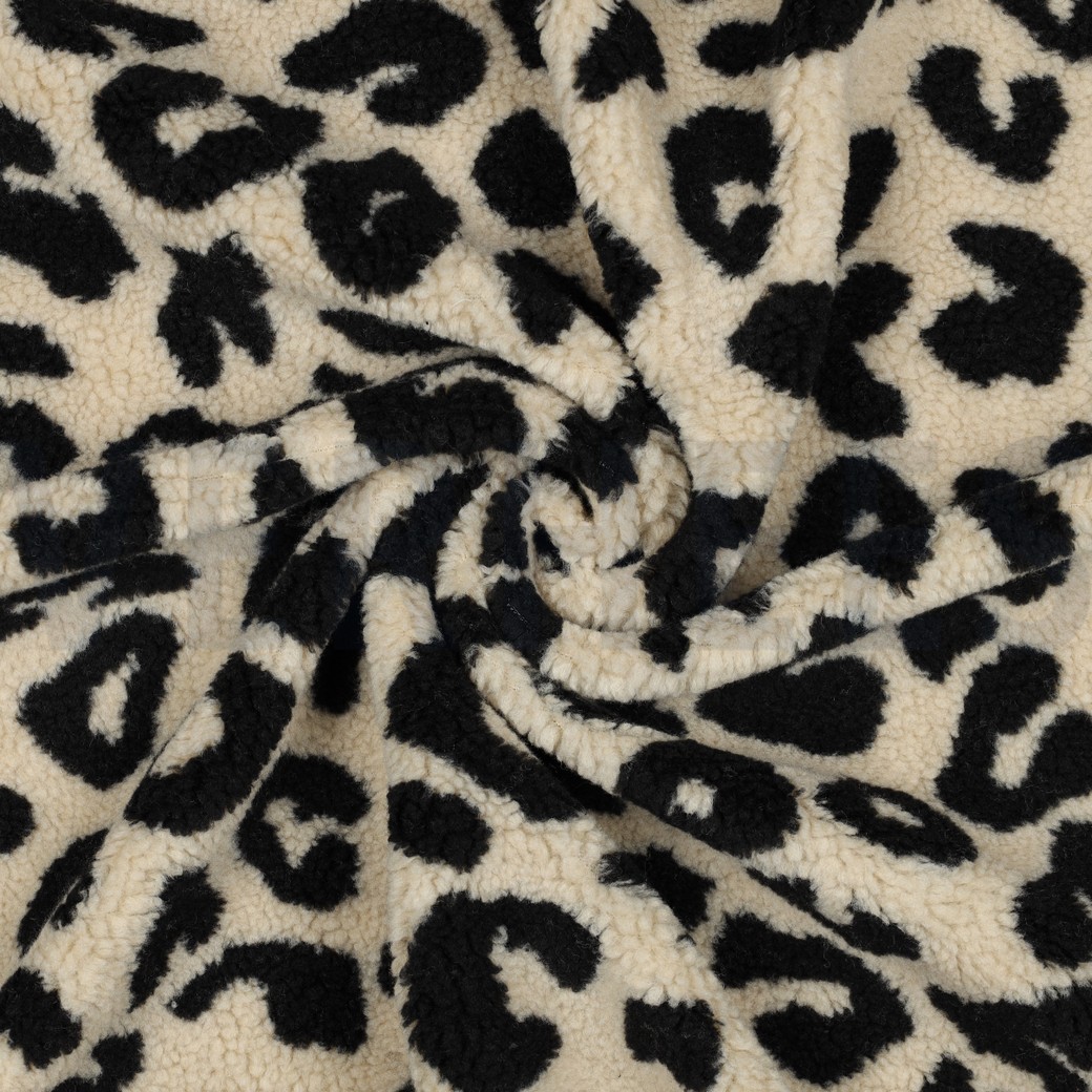TEDDY JACQUARD TIERHAUT SCHWARZ #7