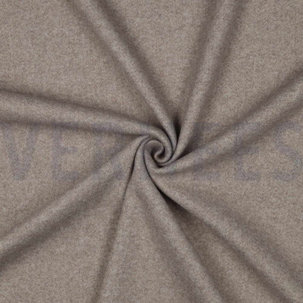 KNITTED WOOL LOOK TAUPE MELANGE #7