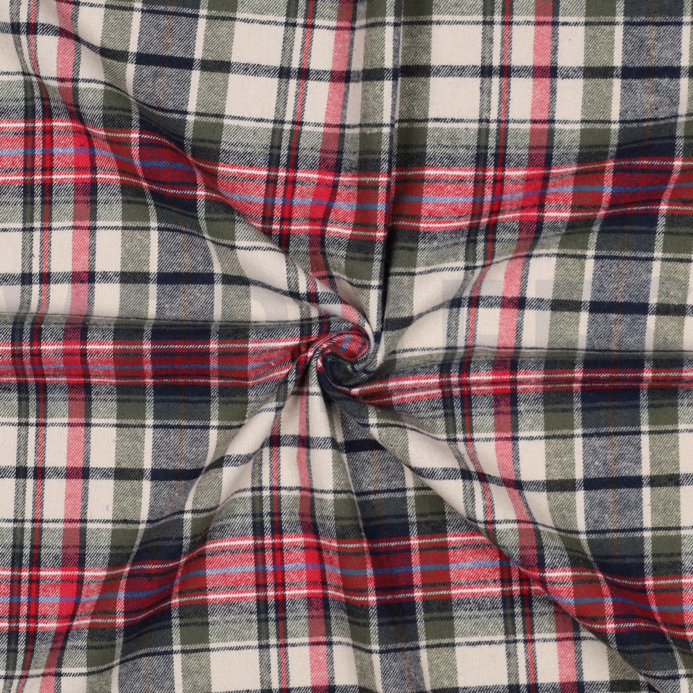 COTTON YARN DYED BRUSHED CHECKS PICKLE #7