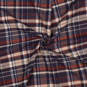 KATOEN GARENGEVERFD GEBORSTELDE RUITEN MARINEBLAUW (thumbnail) #3