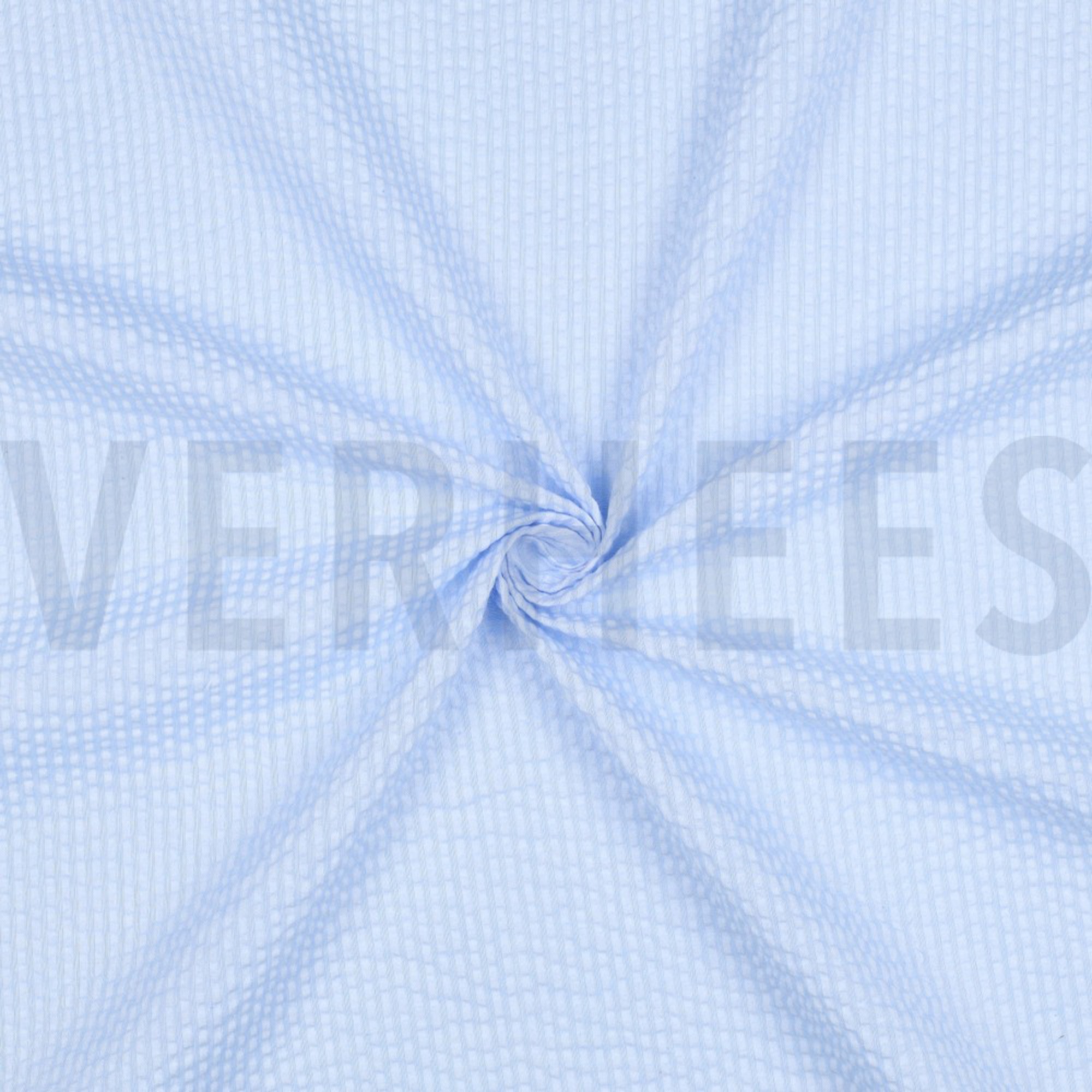 BAUMWOLLE SEERSUCKER GARNGEFÄRBT STREIFEN BLAU (high resolution) #3