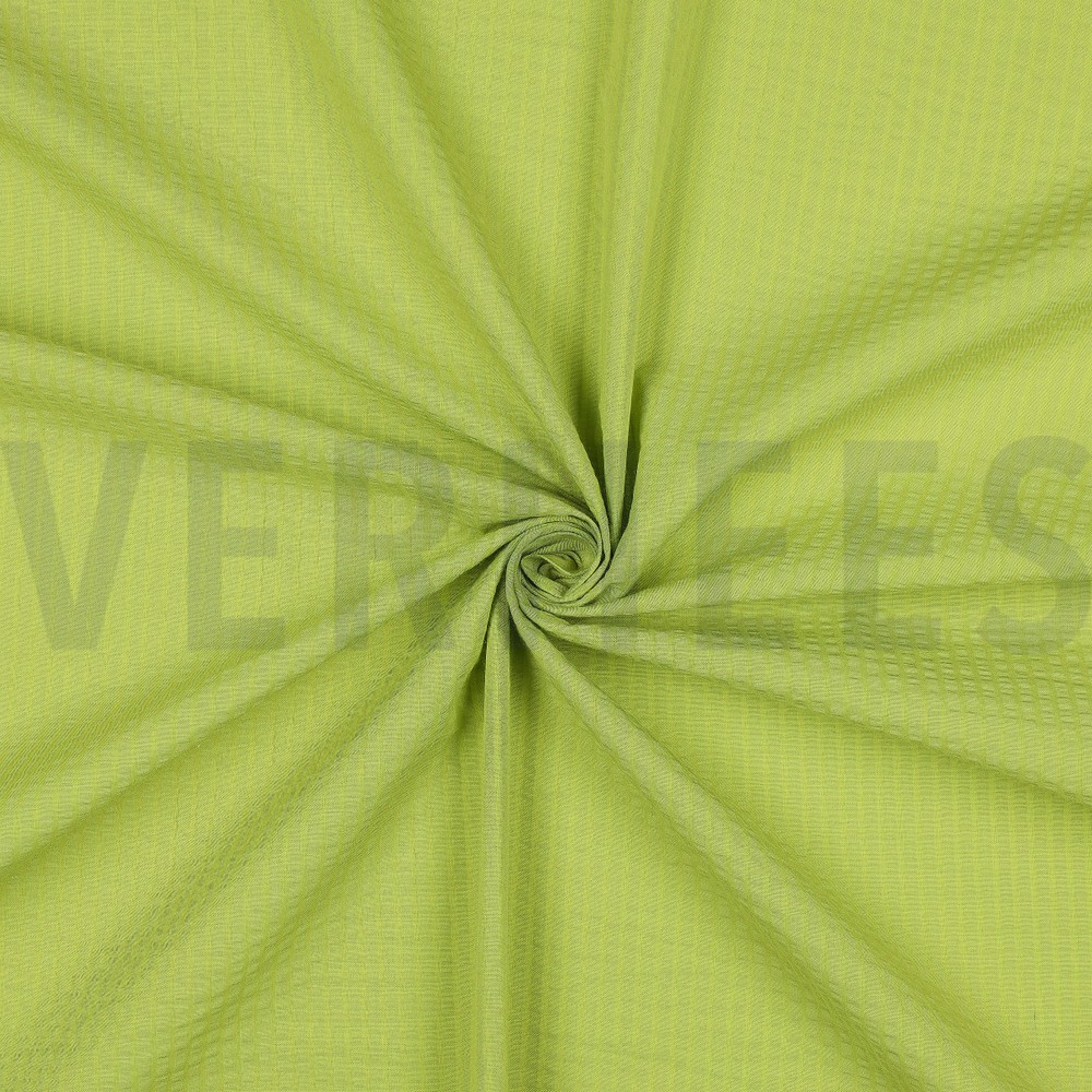 COTTON JACQUARD SEERSUCKER LIME #7