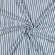MUSSELIN GARNGEFÄRBT STREIFEN BLAU (thumbnail) #3