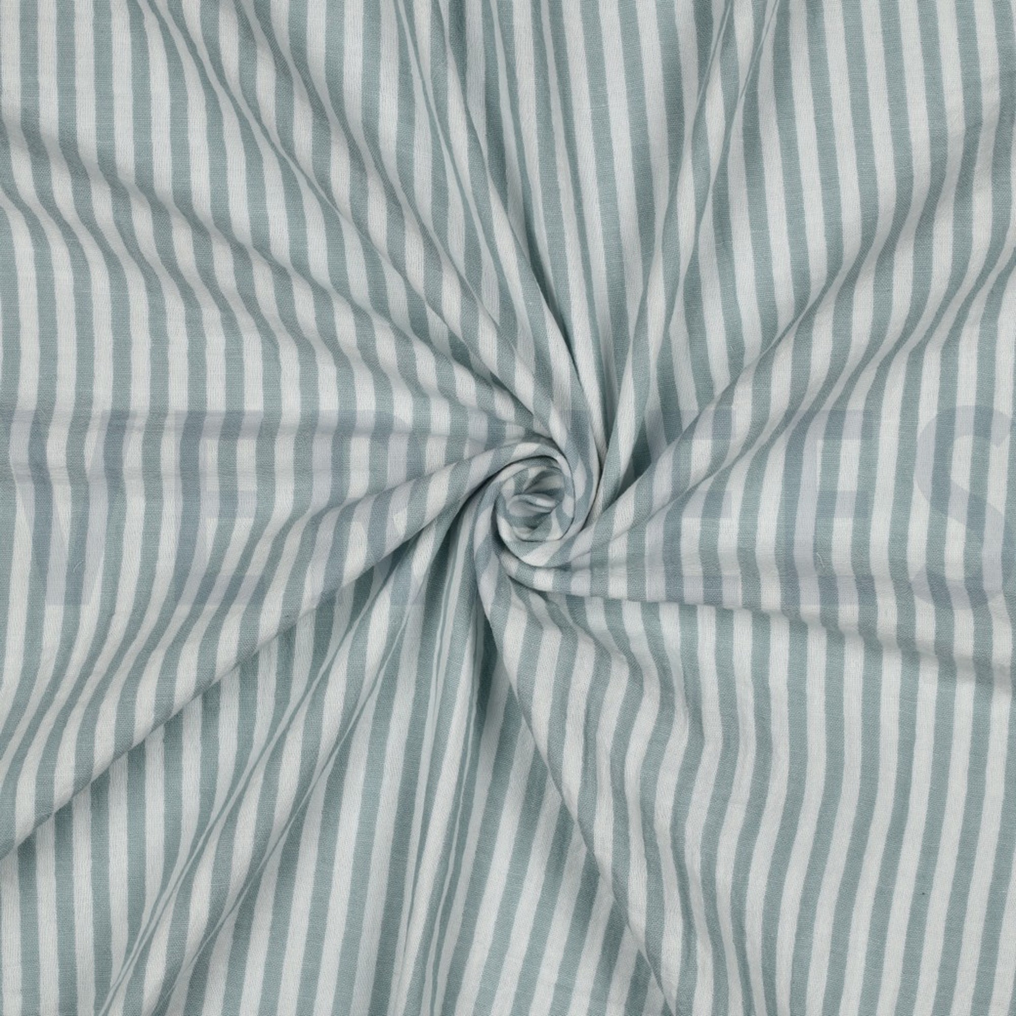 MUSSELIN GARNGEFÄRBT STREIFEN SALBEI (high resolution) #3
