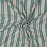 DOUBLE GAUZE YARN DYED STRIPES GREEN (thumbnail) #3
