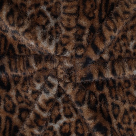 FAUX FUR ANIMAL SKIN BROWN #7