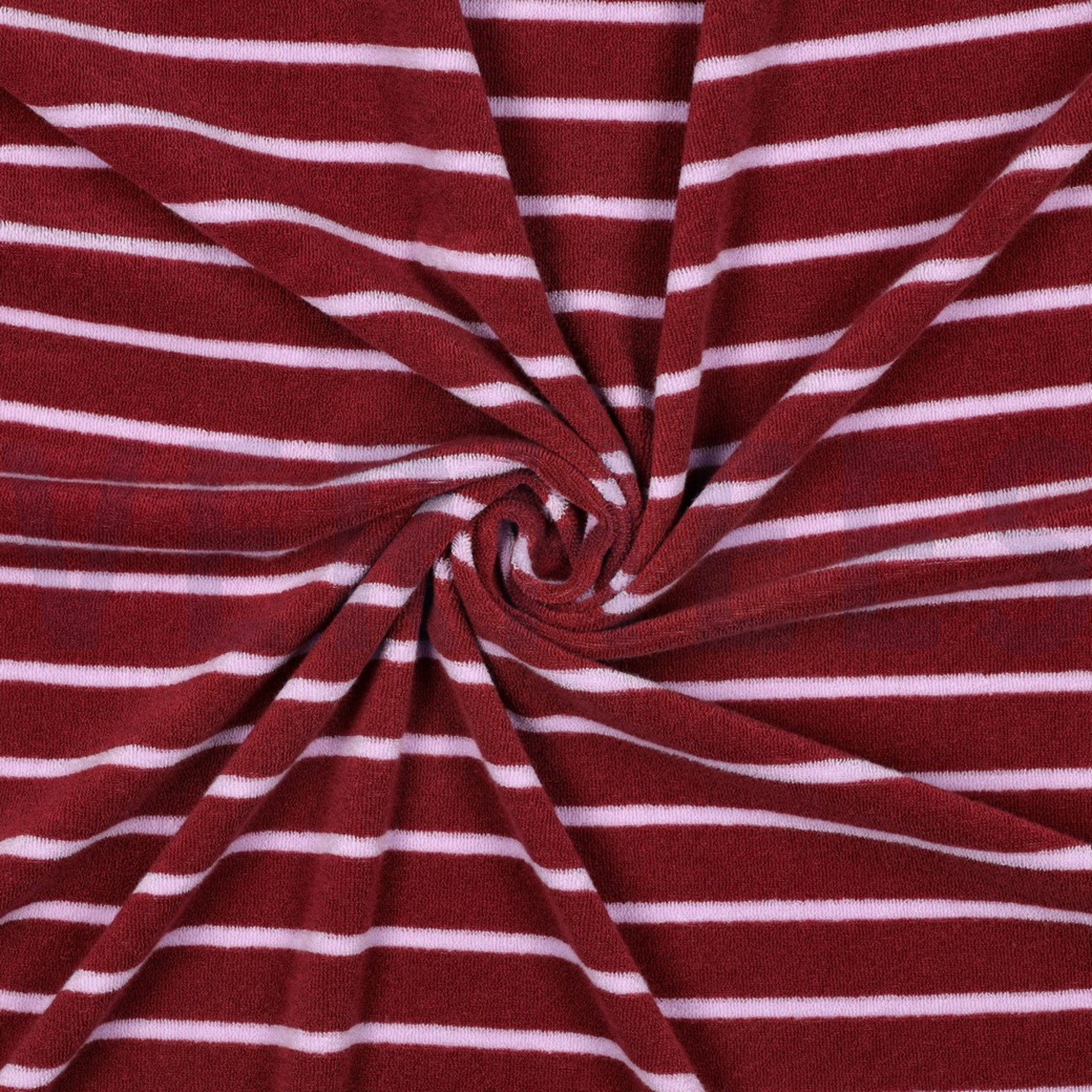 COTTON TOWELLING YARN DYED STRIPES BLUSH/LILAC (high resolution) #3