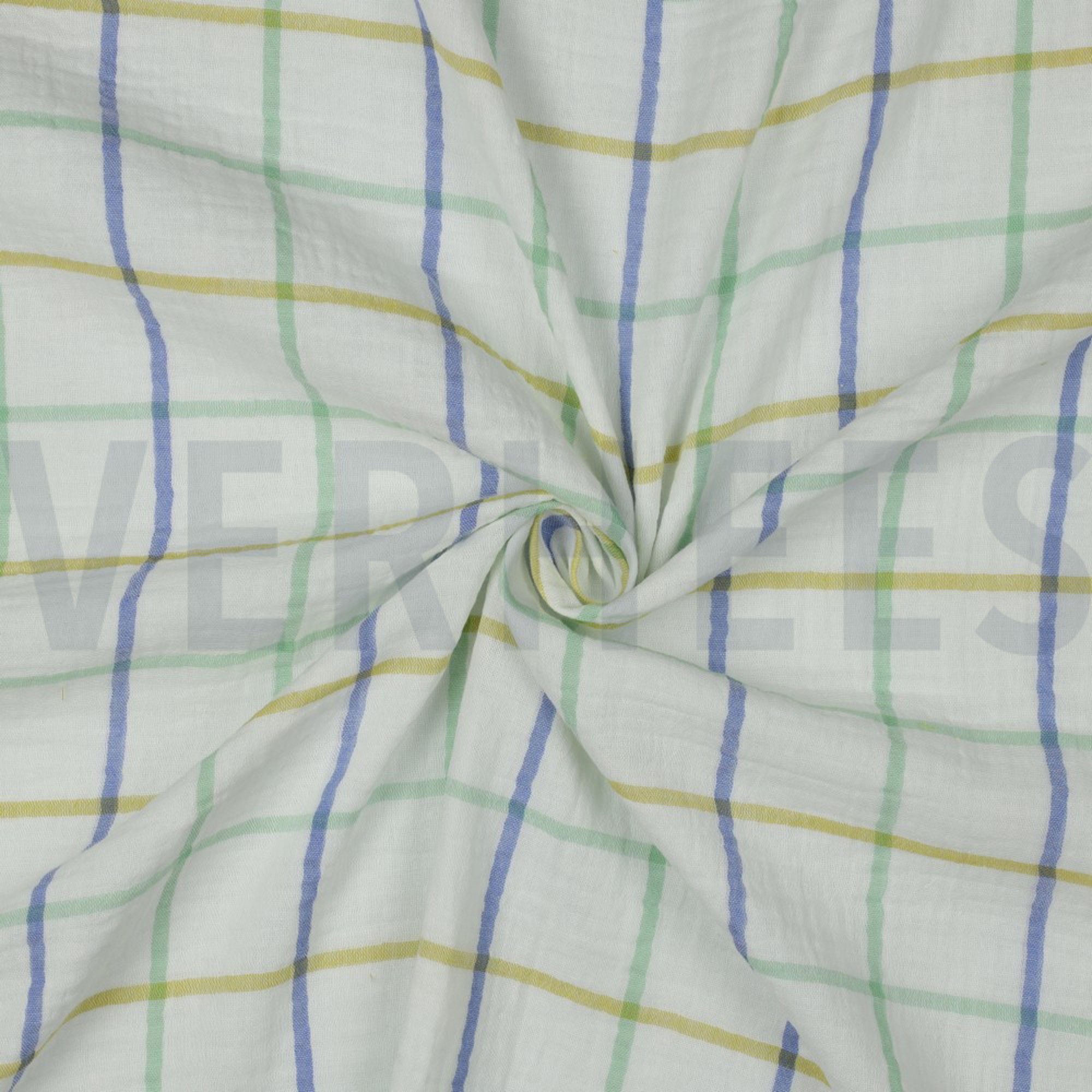 MUSSELIN GARNGEFÄRBT KAROS GRÜN (high resolution) #3