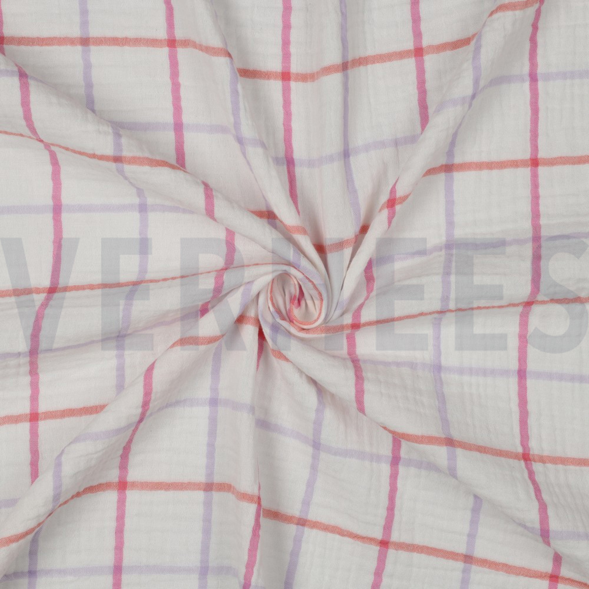 DOUBLE GAUZE YARN DYED CHECKS LAVENDER (high resolution) #3