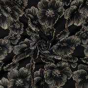 JACQUARD BLOEMEN ZWART (thumbnail) #3