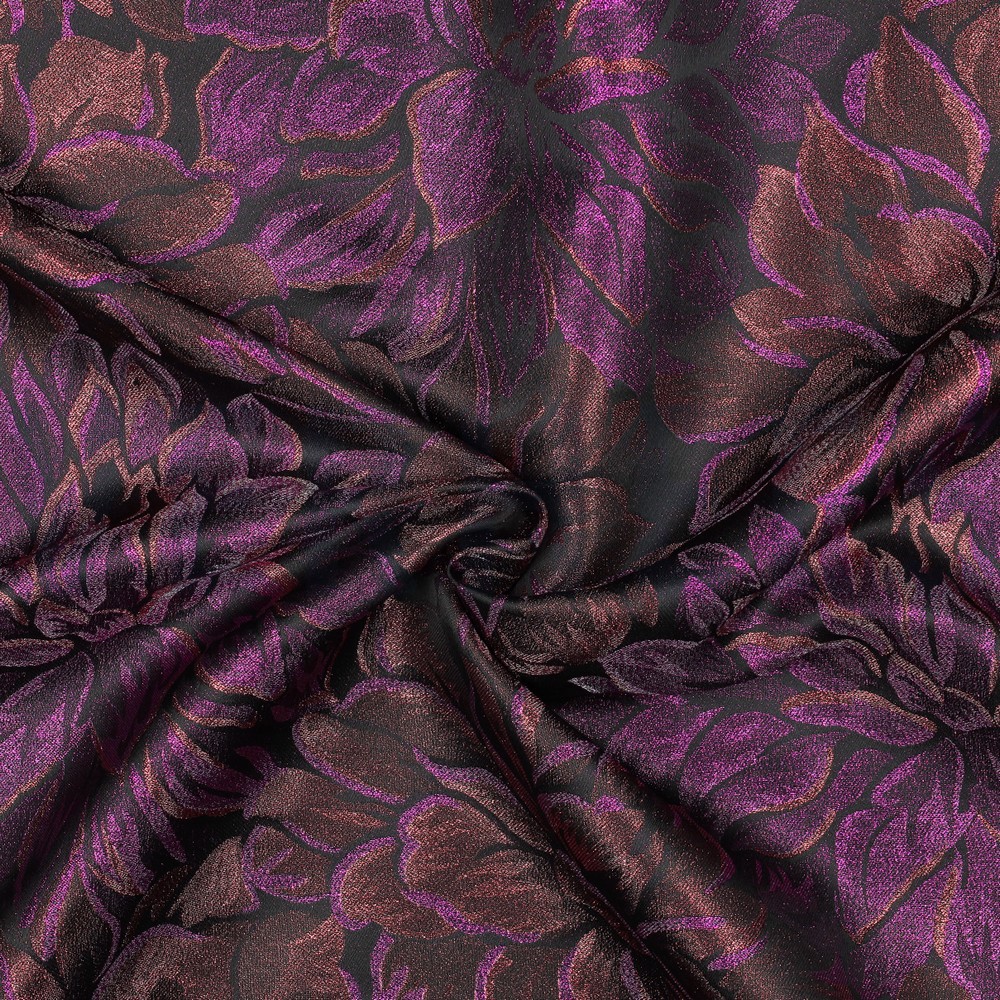 JACQUARD FLEURS VIOLET #7