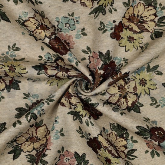 GOBELIN CHENILLE FLEURS SABLE #7