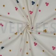 COTTON VOILE EMBROIDERY FLOWERS PINK (thumbnail) #3