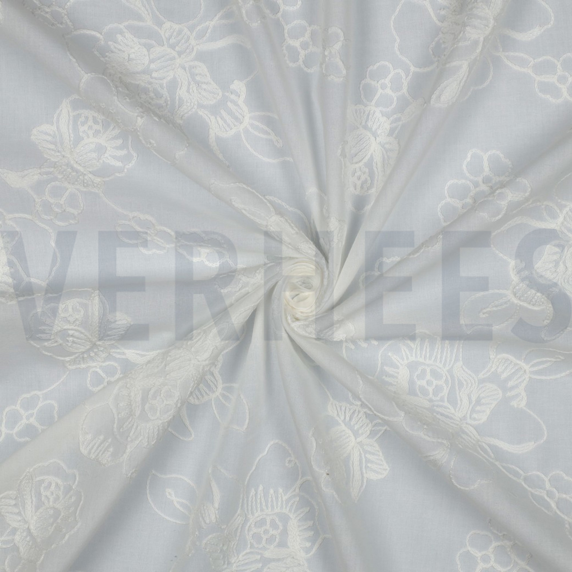 COTTON VOILE EMBROIDERY FLOWERS WHITE (high resolution) #3
