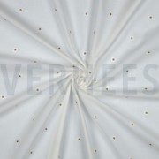COTON VOILE BRODERIE FLEURS LUREX BLANC (thumbnail) #3