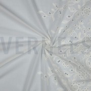 KATOEN VOILE EENZIJDIGE RAND EENZIJDIGE GOLFRAND WIT (thumbnail) #3