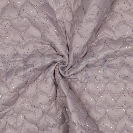 MATELASSÉ FOIL COEURS POUDRE FONCÉE #7