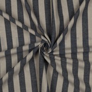 LIN VISCOSE TEINT EN FIL RAYURES BLEU MARINE (thumbnail) #3