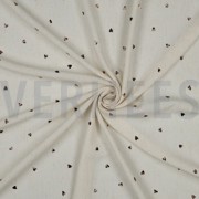 LIN VISCOSE FEUILLE COEURS ÉCRU (thumbnail) #3