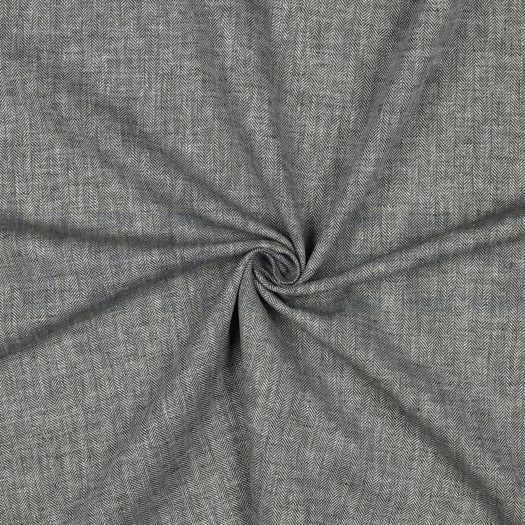 LIN COTON CHEVRON VERT ARMÉE #7