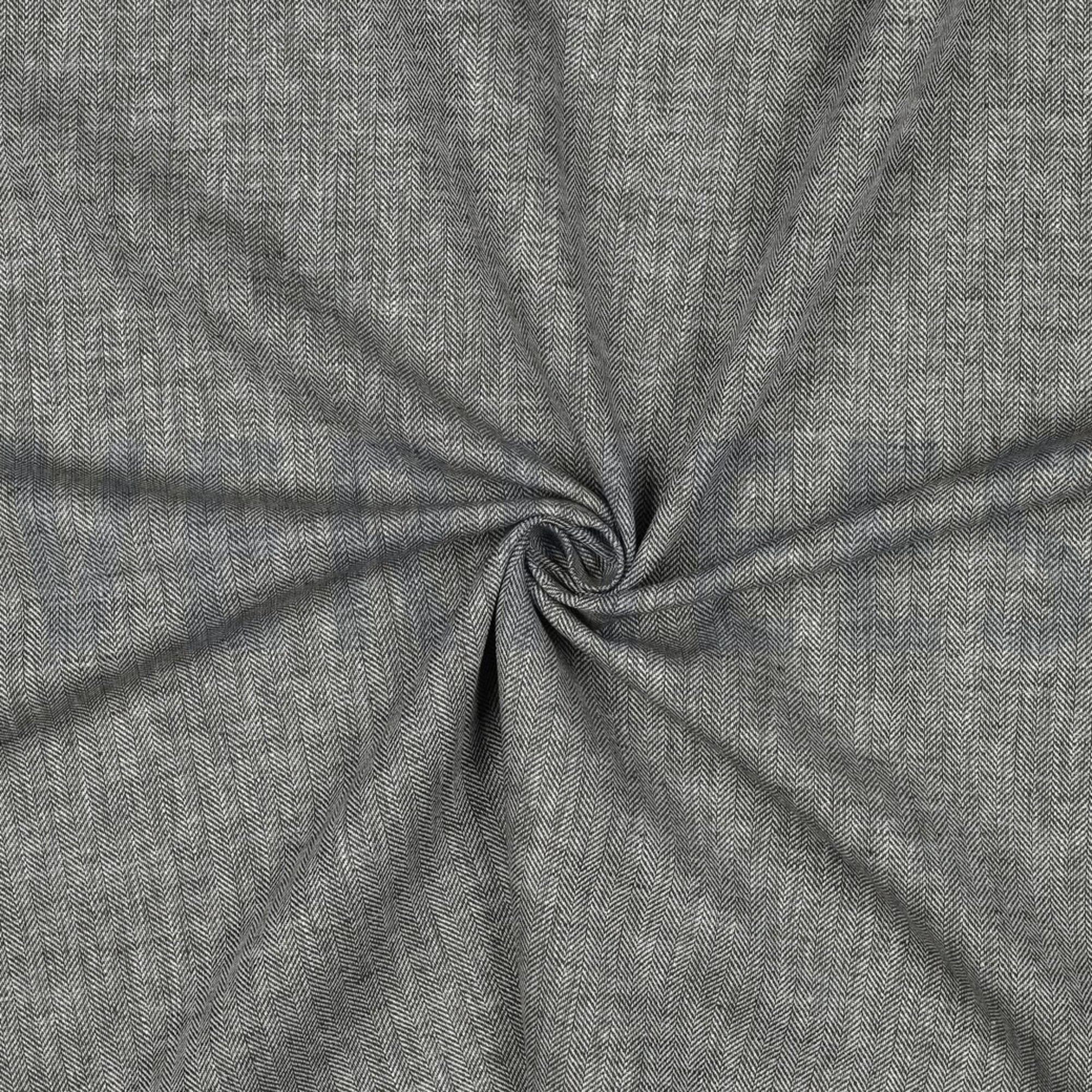 LINEN COTTON HERRINGBONE ARMY GREEN (high resolution) #3