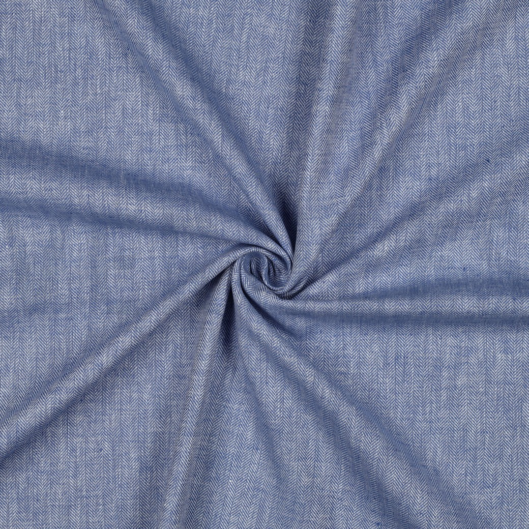 LINNEN KATOEN VISGRAAT BLAUW #7