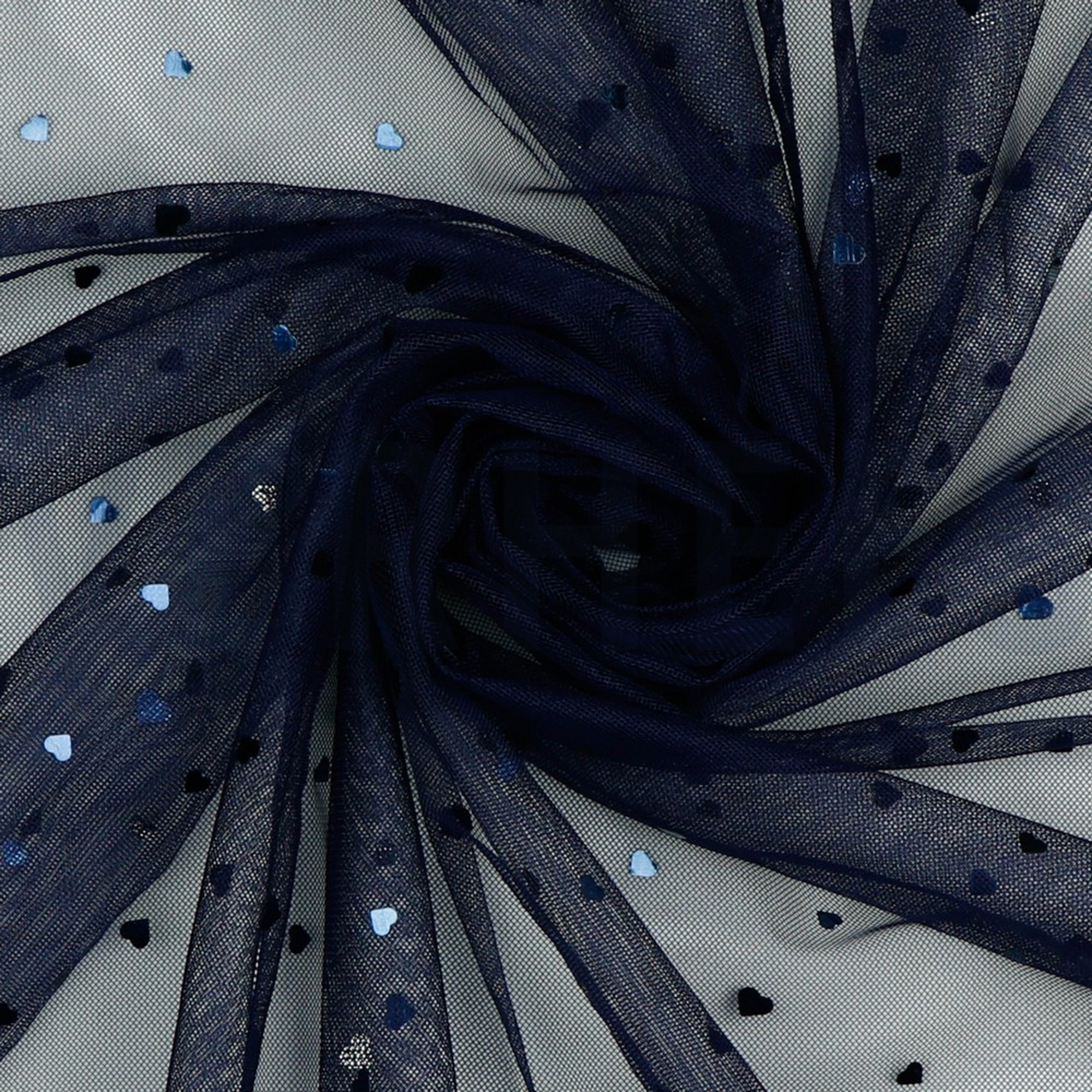 ROYAL TÜLL HERZEN MARINEBLAU (high resolution) #3