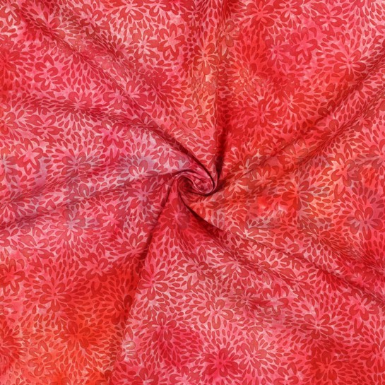 HANDCRAFTED BATIK VISCOSE RED #7