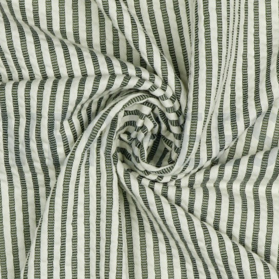 JERSEY JACQUARD STREPEN LEGERGROEN #7