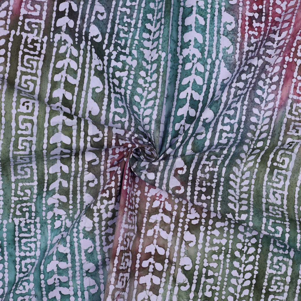 HANDCRAFTED BATIK COTTON PURPLE #7