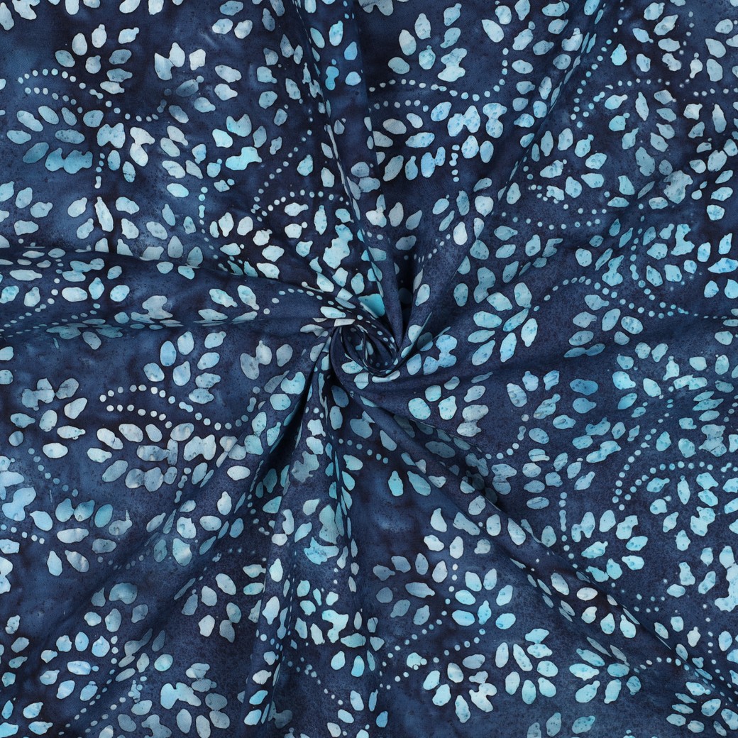 HANDCRAFTED BATIK COTTON NAVY #7