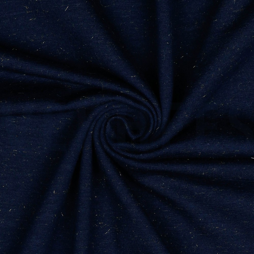 JERSEY GOUD LUREX MARINEBLAUW #7