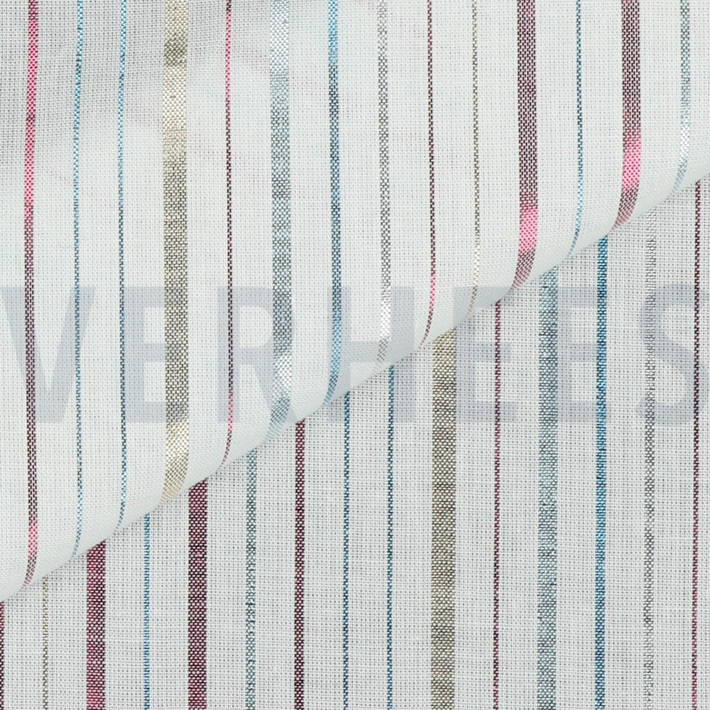 COTON LUREX RAYURES BLANC #7