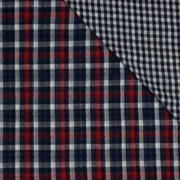 DOUBLE GAUZE DUBBELZIJDIGE RUITEN MARINEBLAUW (thumbnail) #3