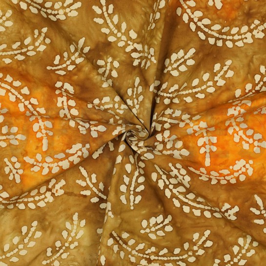 HANDCRAFTED BATIK COTTON ORANGE #7
