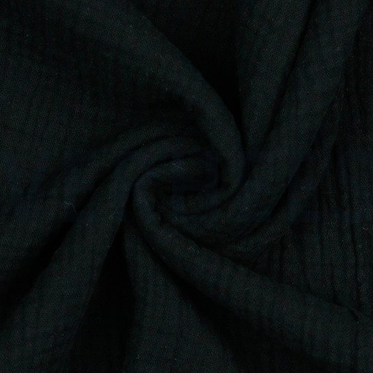 DOUBLE GAUZE GOTS ZWART #7