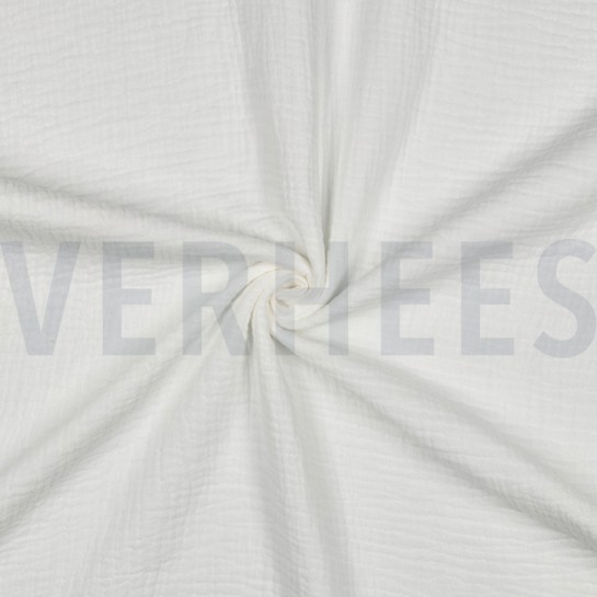 DOUBLE GAUZE GOTS GEBROKEN WIT #7