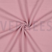 DOUBLE GAZE DE COTON GOTS VIEUX ROSE (thumbnail) #3