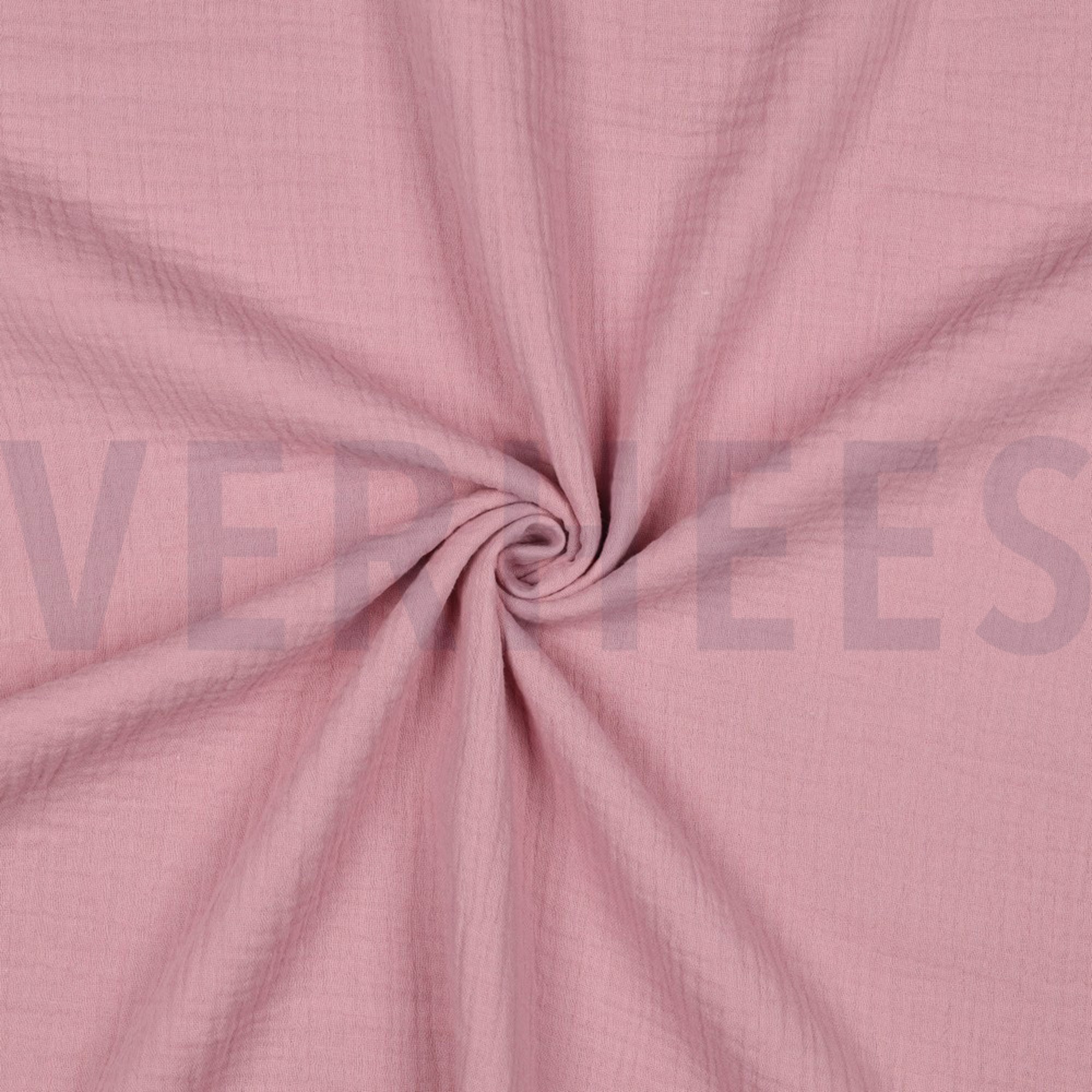 DOUBLE GAZE DE COTON GOTS VIEUX ROSE (high resolution) #3