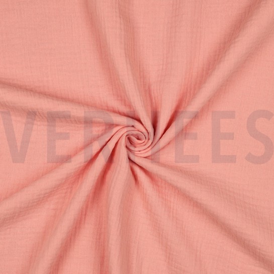 DOUBLE GAUZE GOTS SALMON #7