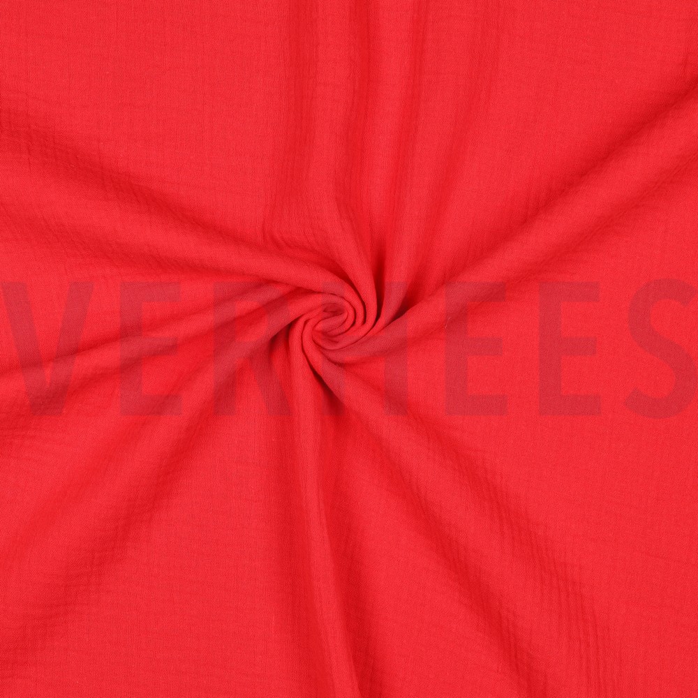 DOUBLE GAZE DE COTON GOTS ROUGE #7