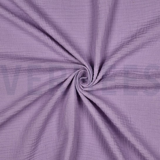 MUSSELIN GOTS DUNKEL LILA #7