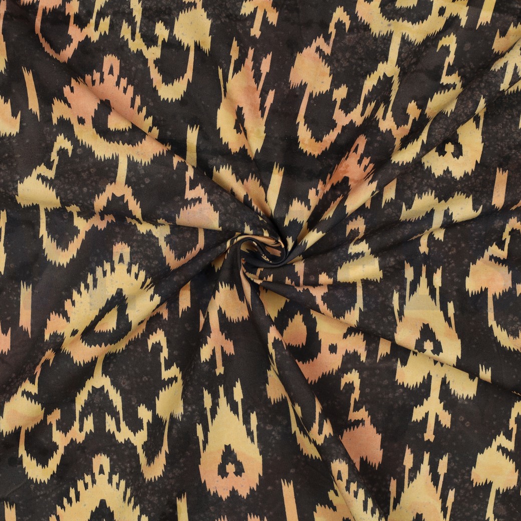 HANDCRAFTED BATIK COTTON BROWN #7