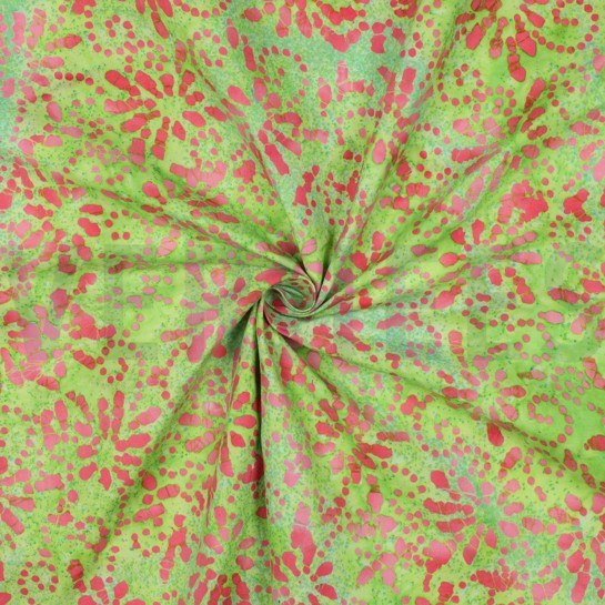 HANDCRAFTED BATIK COTTON LIME #7